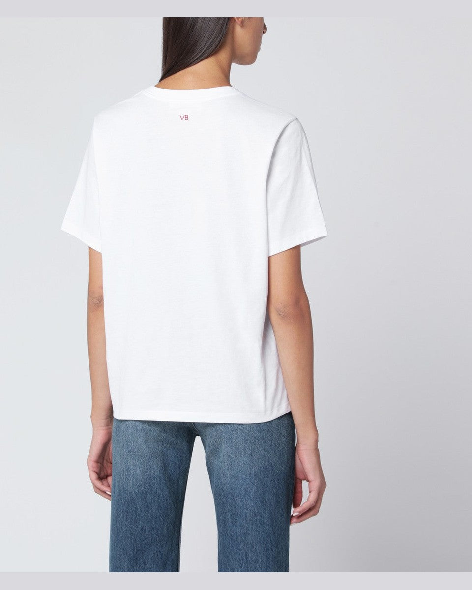 Victoria Beckham White Cotton “yes It’s Me” T-shirt Glam Steals