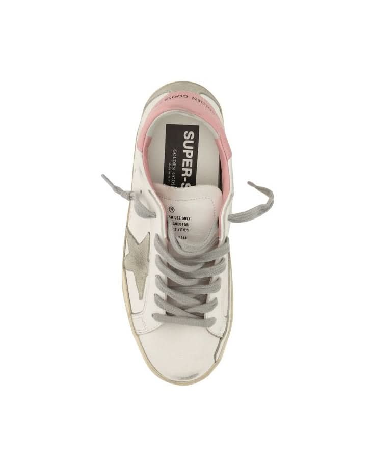Golden Goose White Calf Leather Bos Taurus Low Top Sneakers 