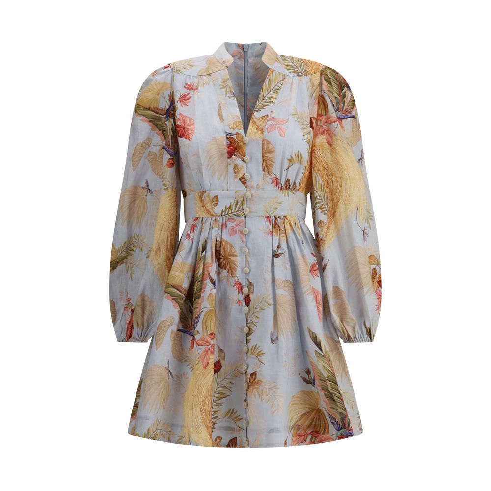 Zimmermann Ascension Plunge Mini Dress Glam Steals