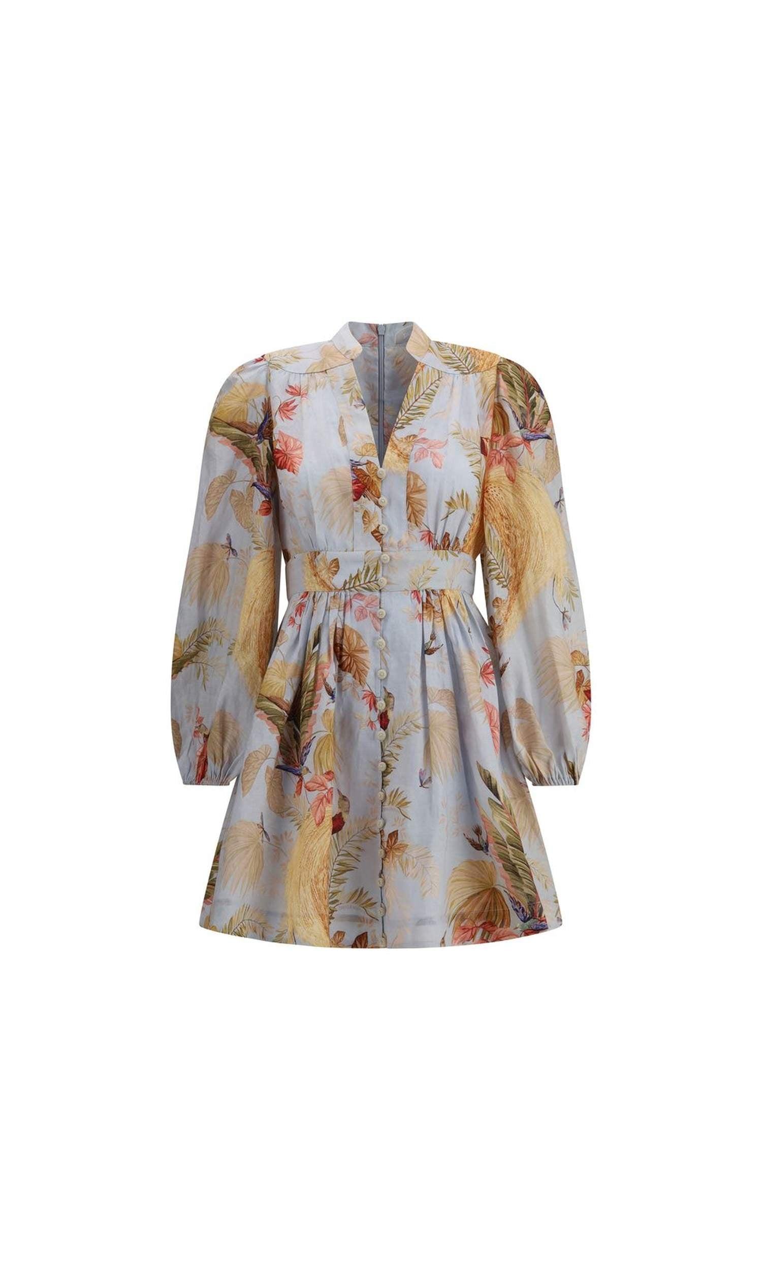 Zimmermann Ascension Plunge Mini Dress Glam Steals