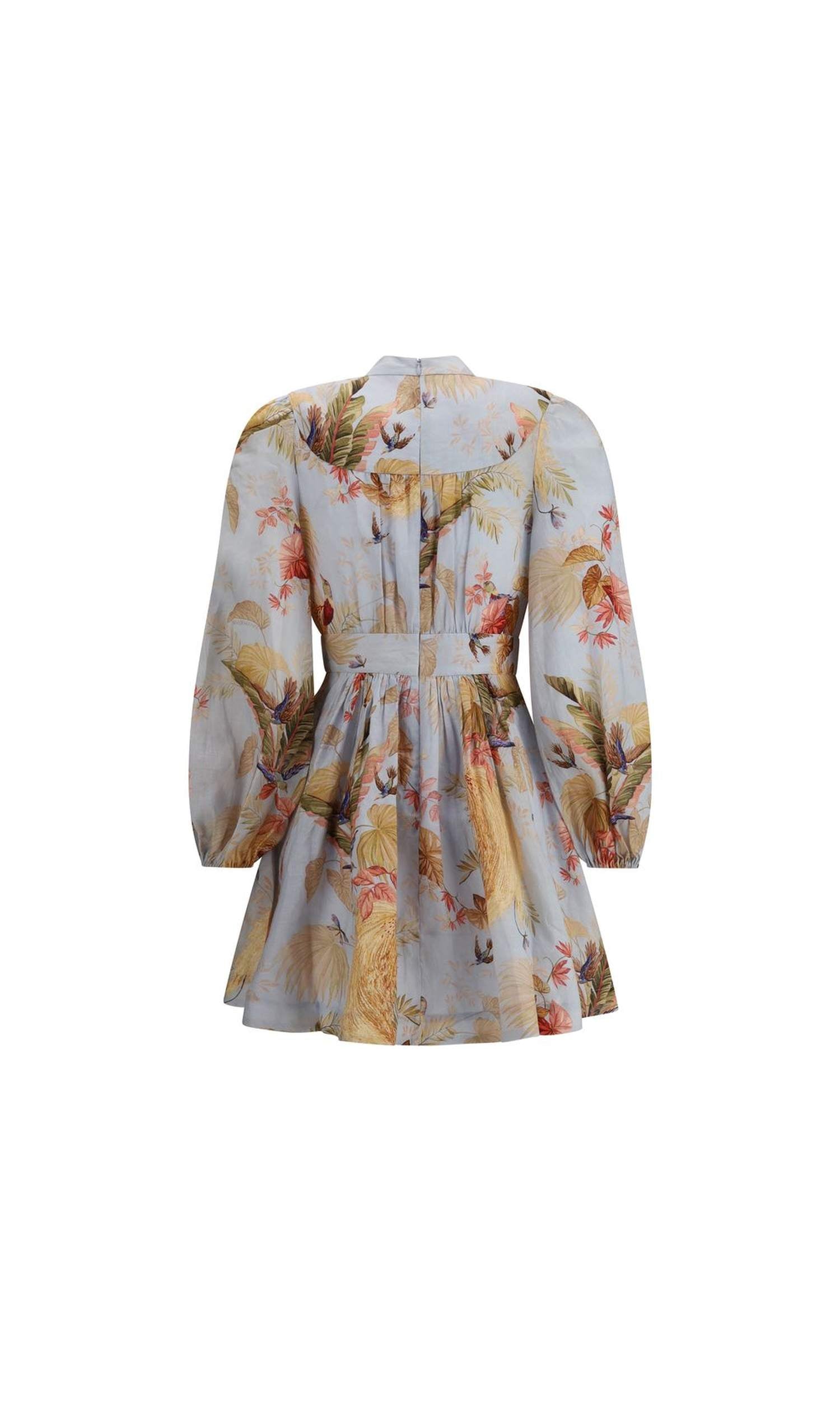 Zimmermann Ascension Plunge Mini Dress Glam Steals