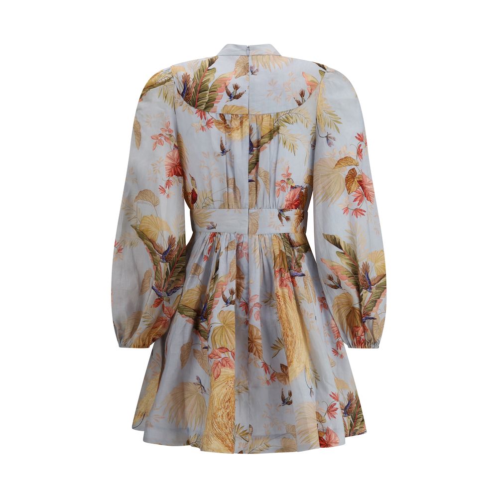 Zimmermann Ascension Plunge Mini Dress Glam Steals