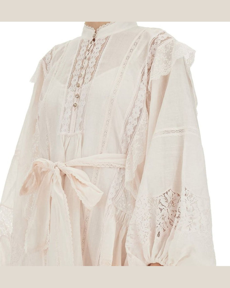Zimmermann Beige Cotton Casual Dress Glam Steals