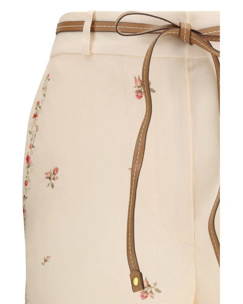 Zimmermann Beige Cotton Flared Pant 