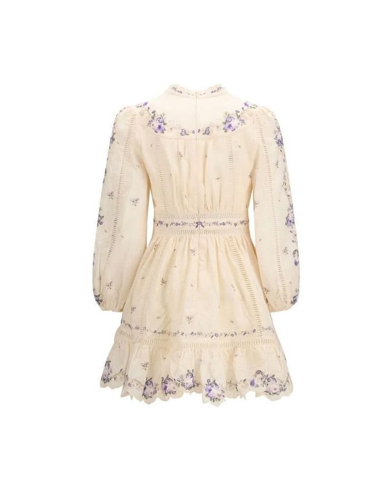 Zimmermann Beige Linen Casual Dress Glam Steals