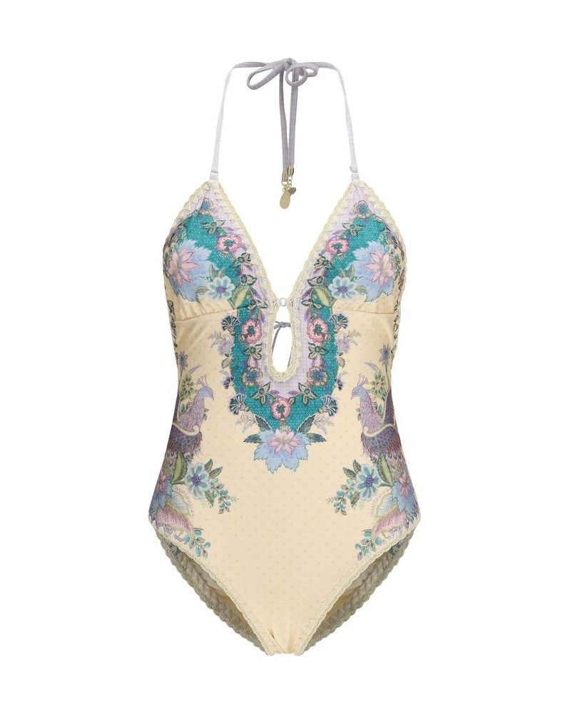 Zimmermann Beige Polyamide One Piece Swimsuit