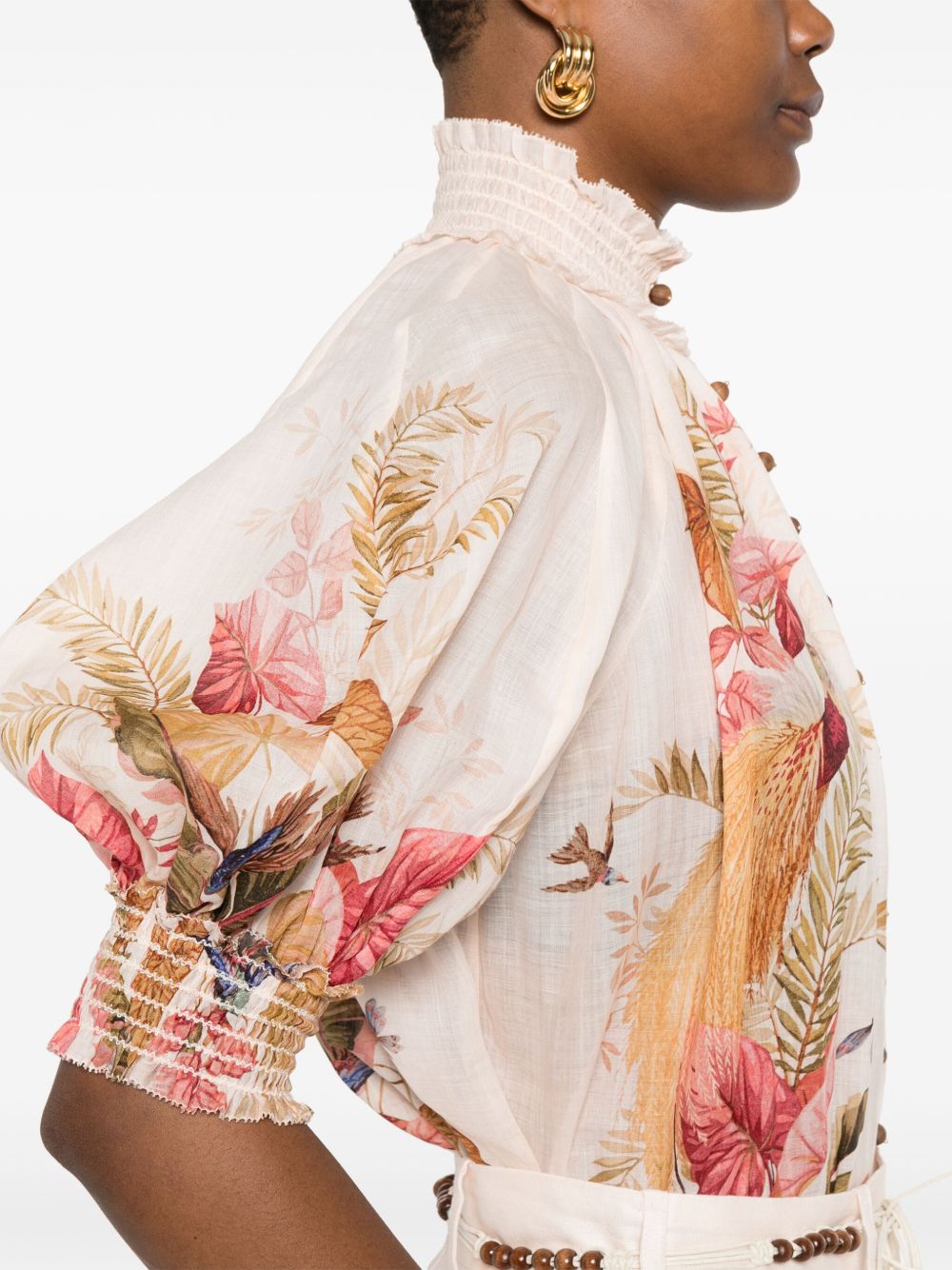 Zimmermann Beige Shirt Glam Steals