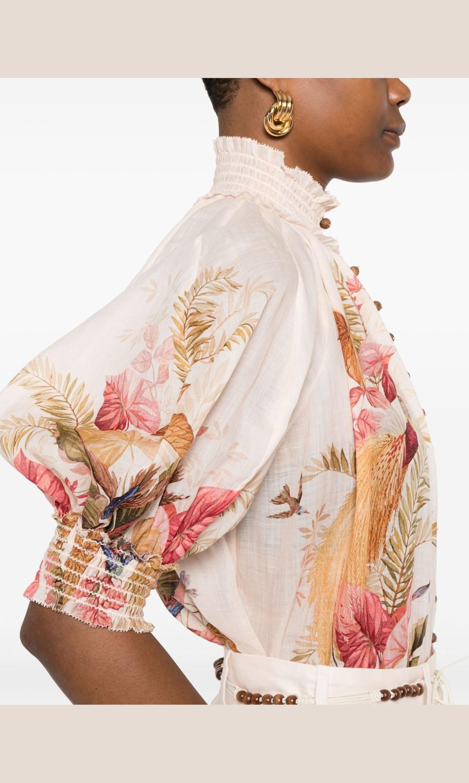 Zimmermann Beige Shirt Glam Steals