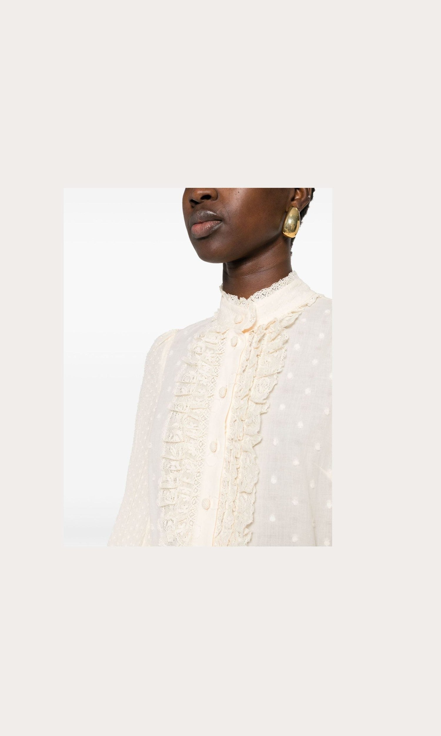 Zimmermann Beige Shirt Glam Steals