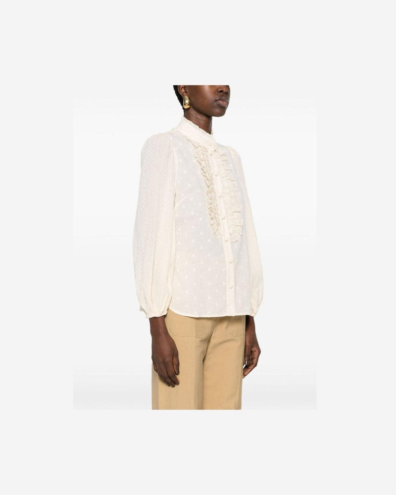 Zimmermann Beige Shirt Glam Steals