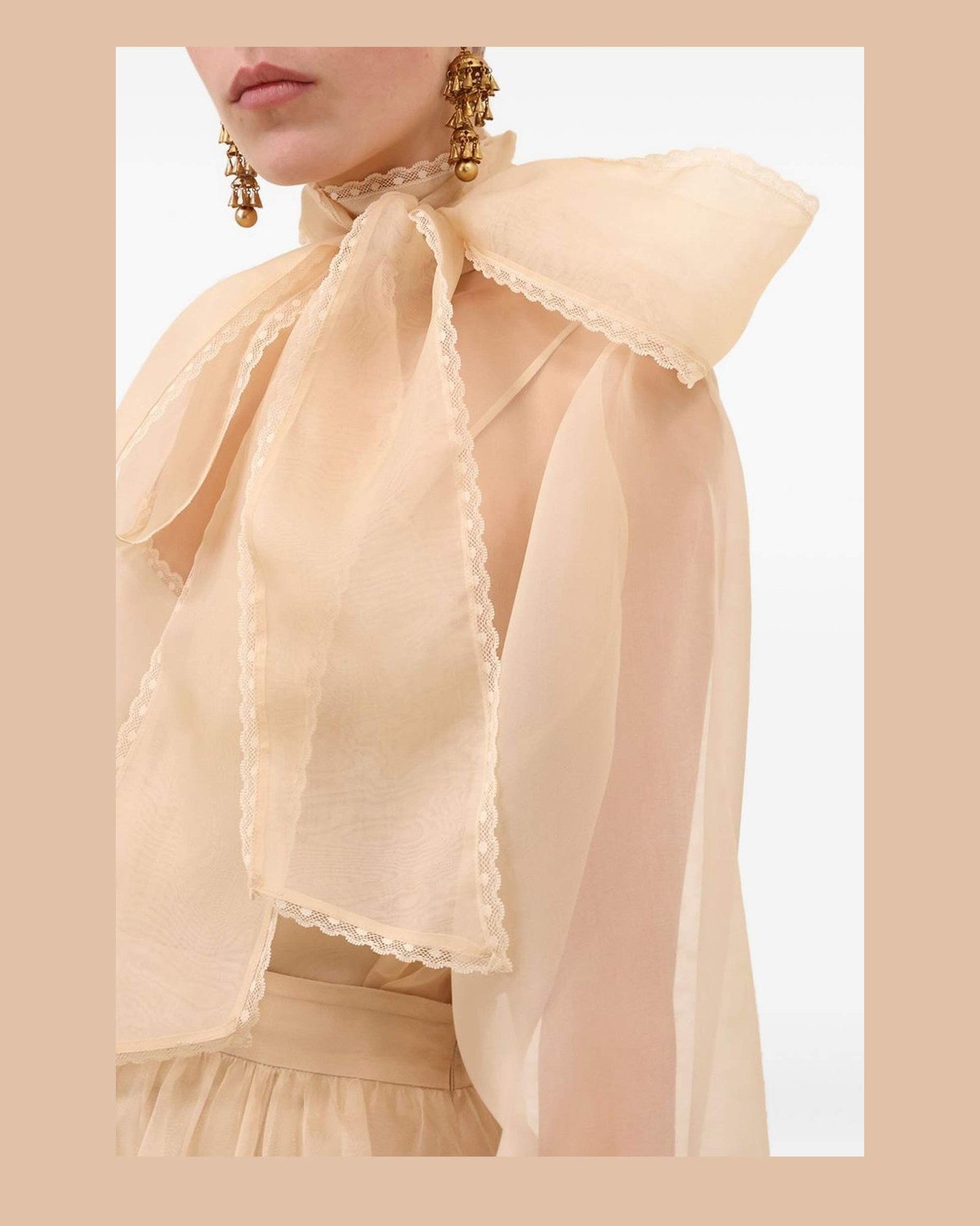 Zimmermann Beige Shirt Glam Steals