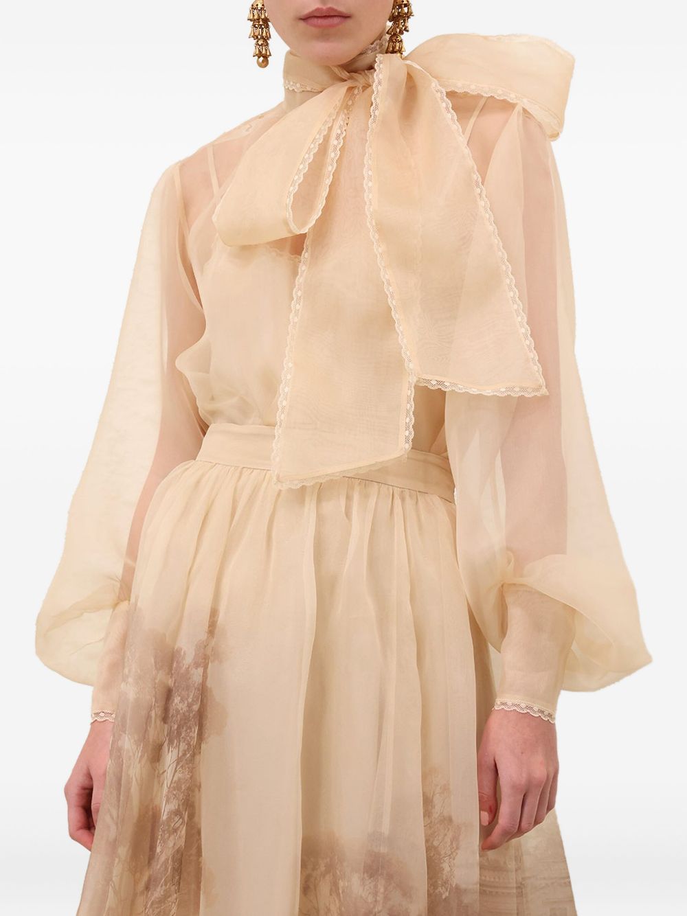Zimmermann Beige Shirt Glam Steals