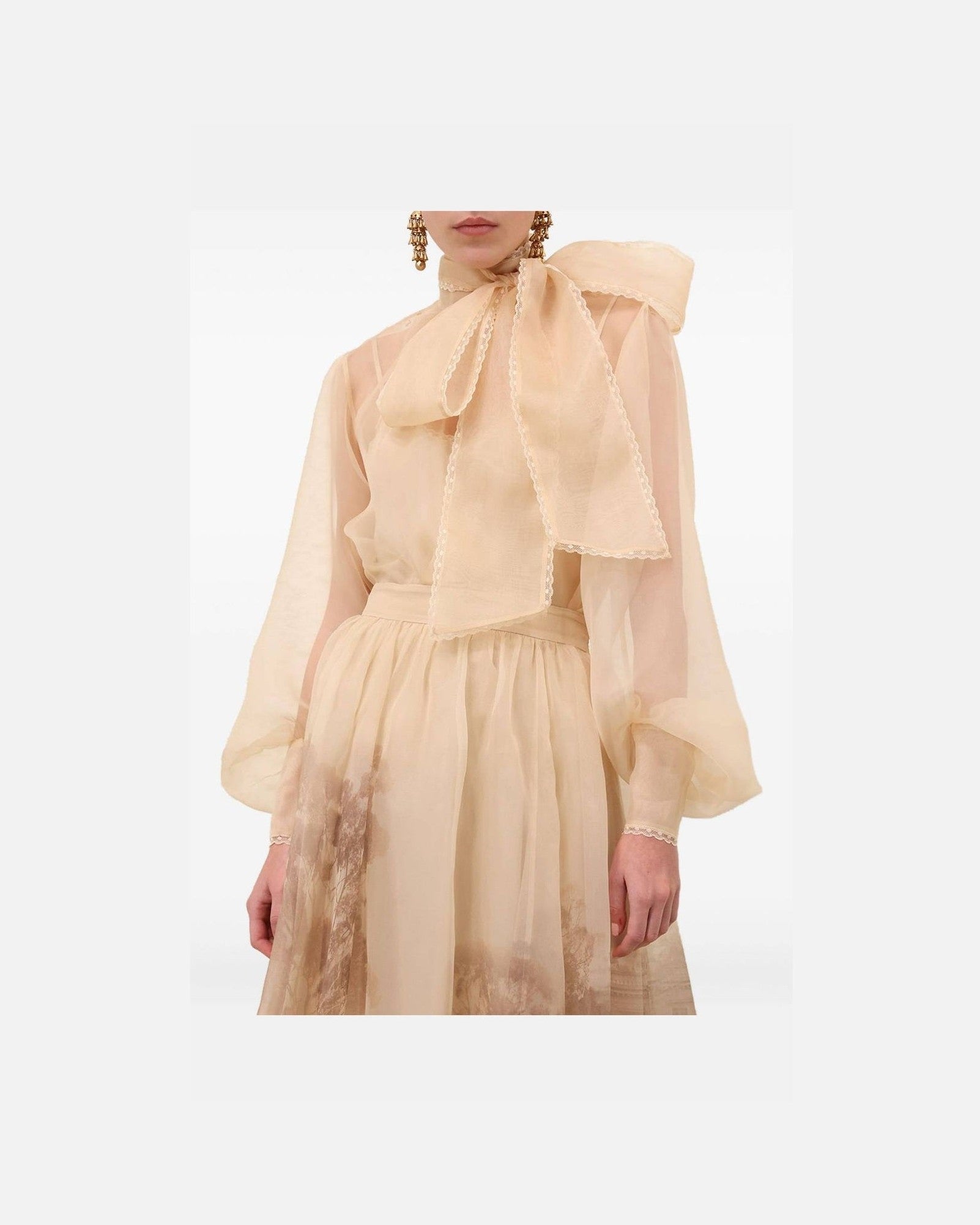 Zimmermann Beige Shirt Glam Steals