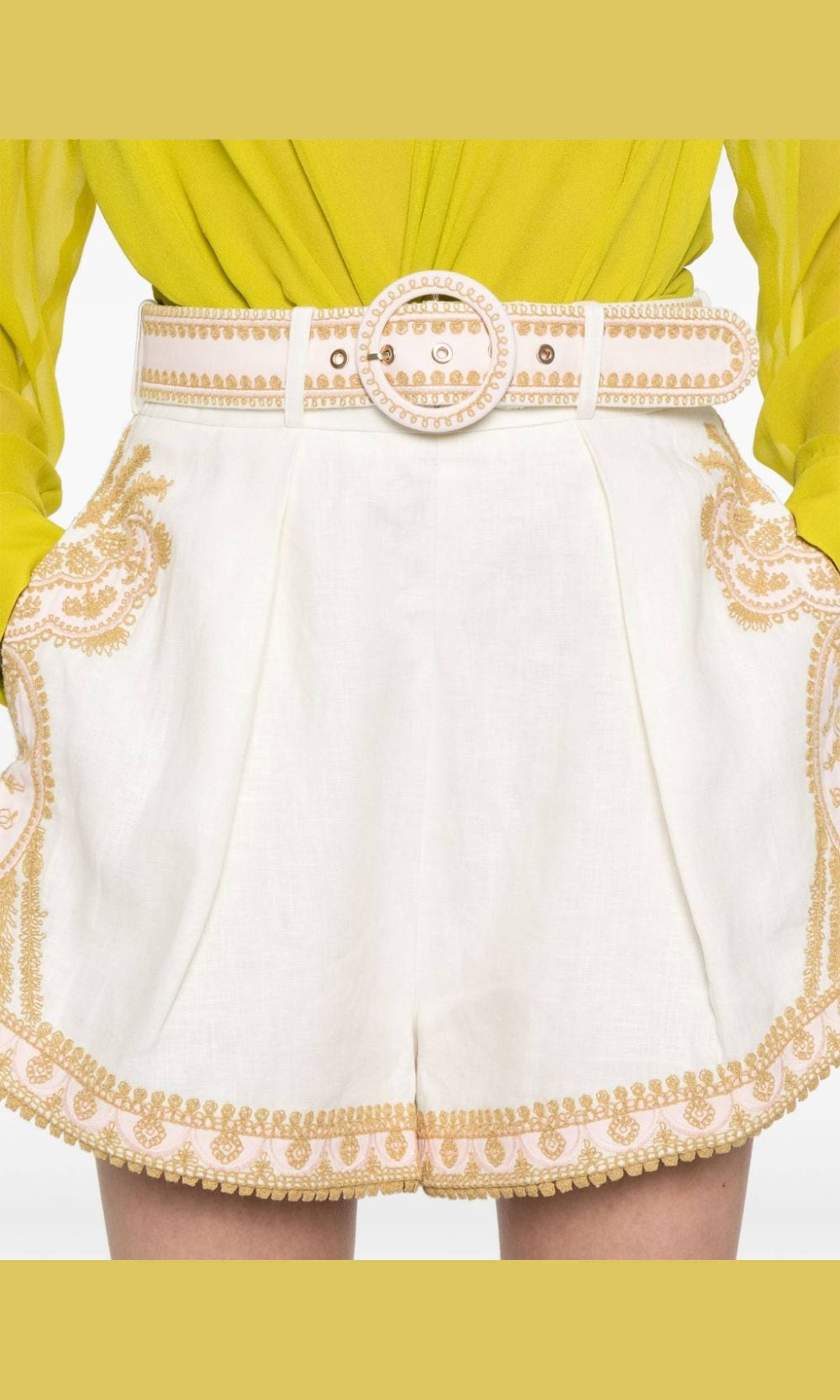 Zimmermann Beige Shorts Glam Steals