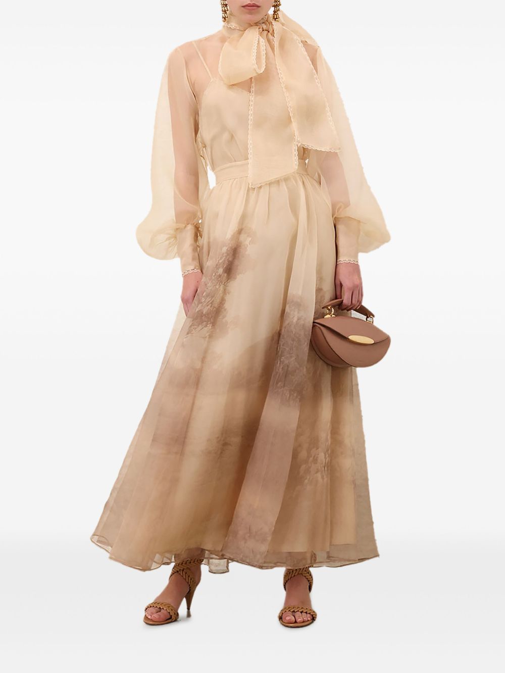 Zimmermann Beige Skirt Glam Steals