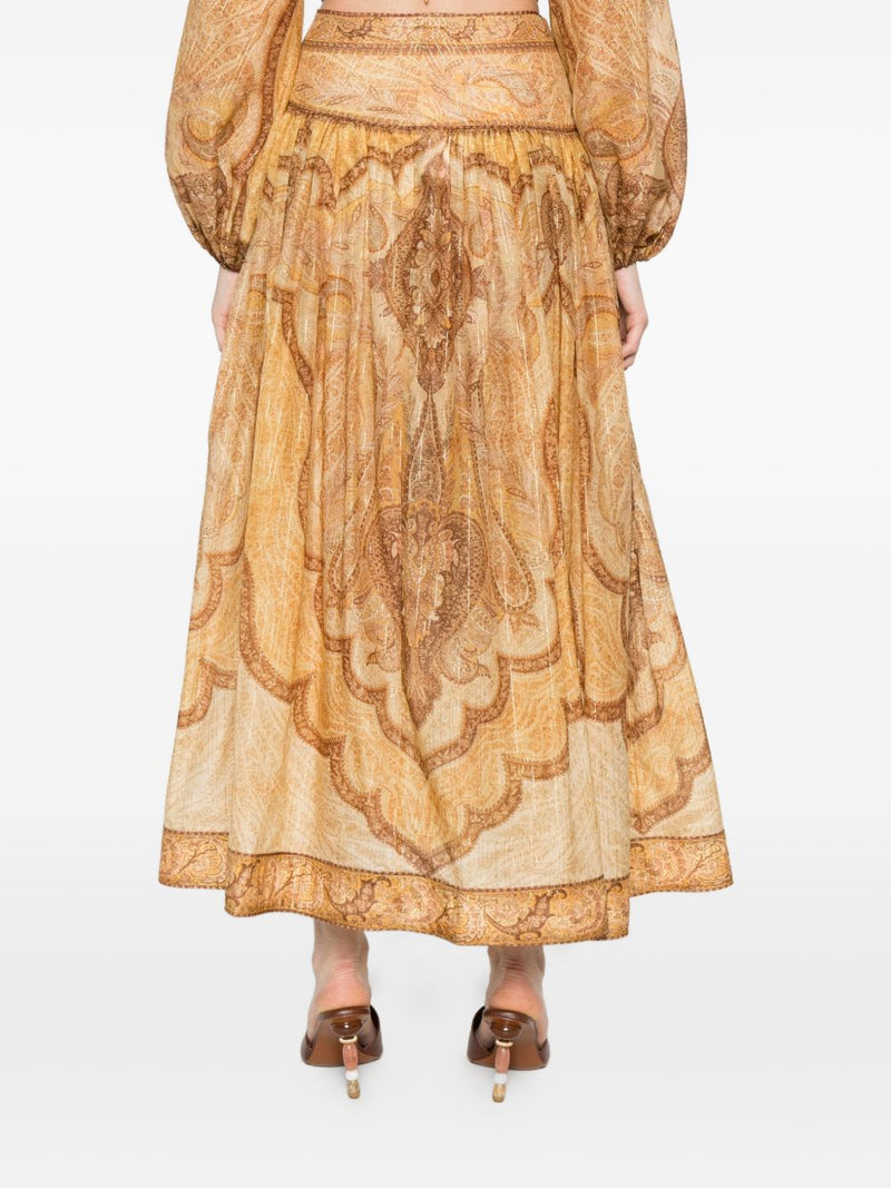 Zimmermann Beige Skirt Glam Steals