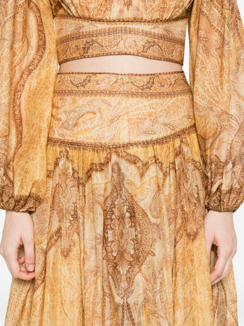 Zimmermann Beige Skirt Glam Steals