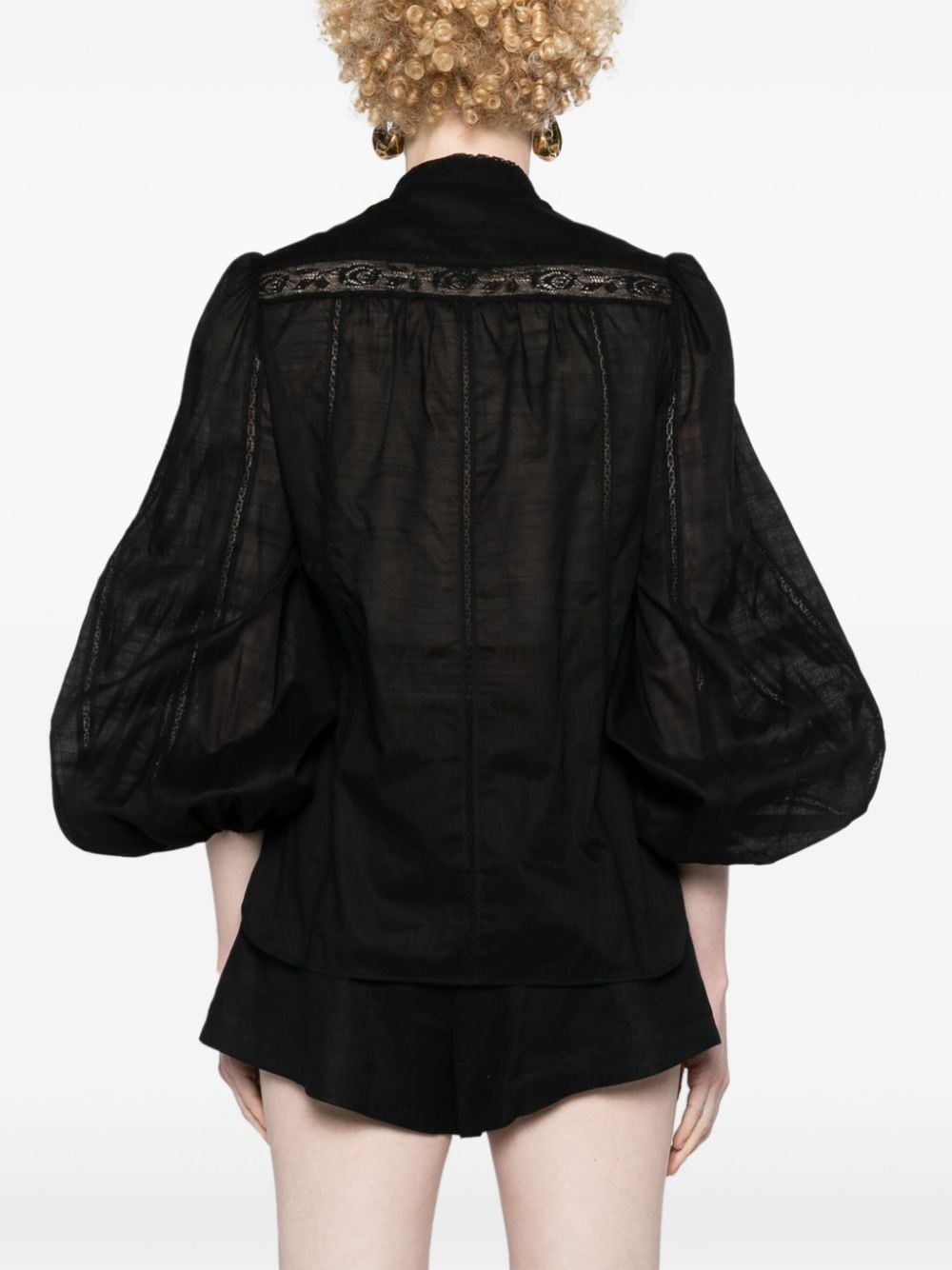 Zimmermann Black Shirt Glam Steals