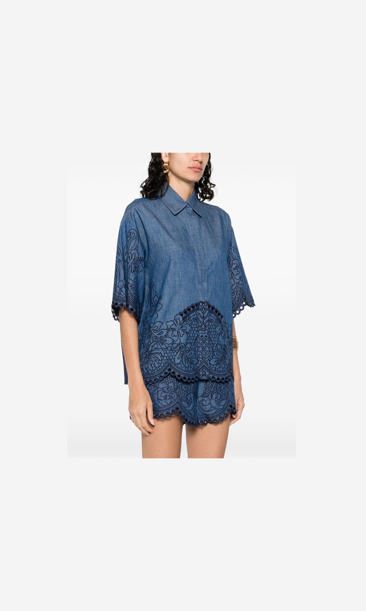 Zimmermann Blue Shirt Glam Steals