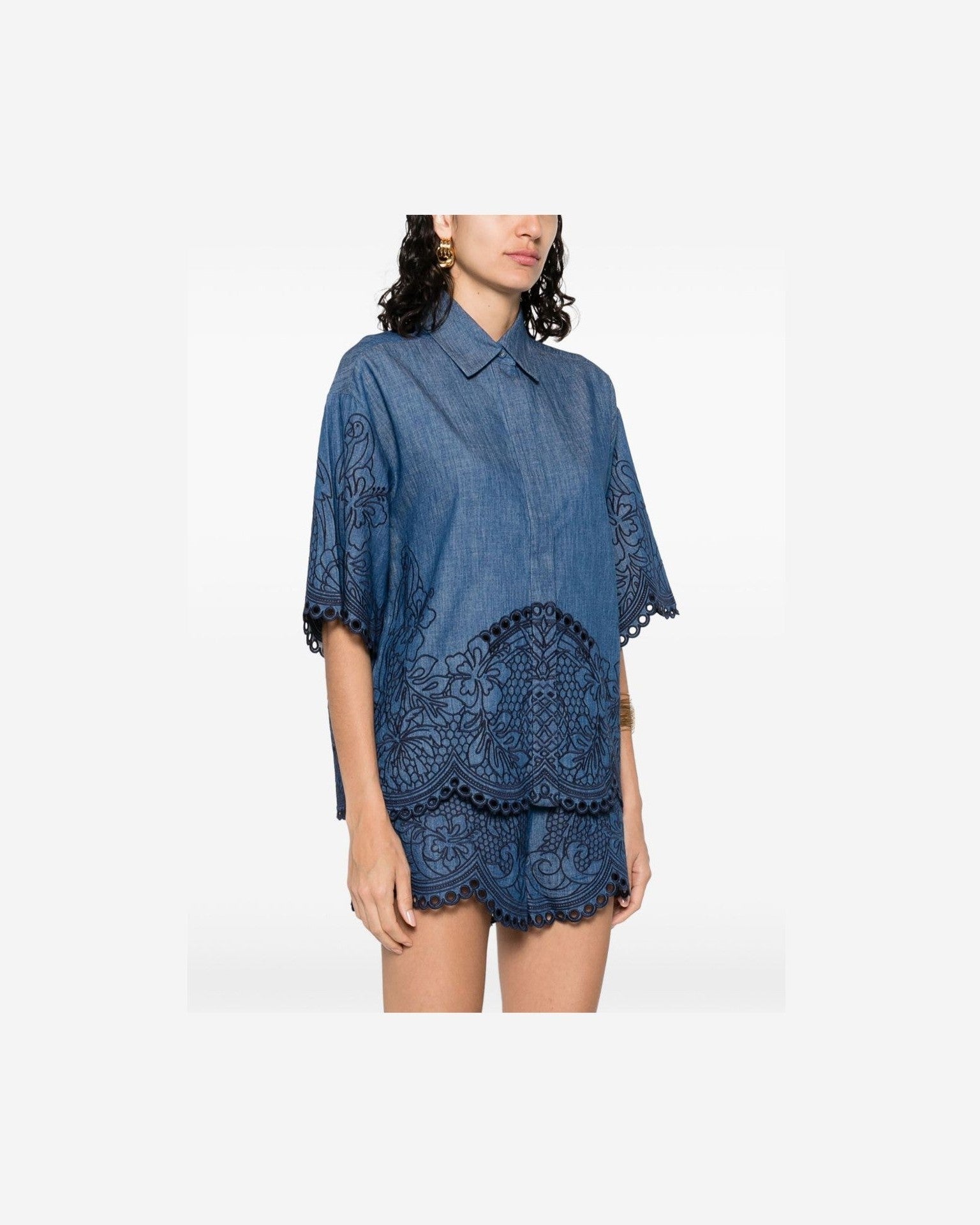 Zimmermann Blue Shirt Glam Steals