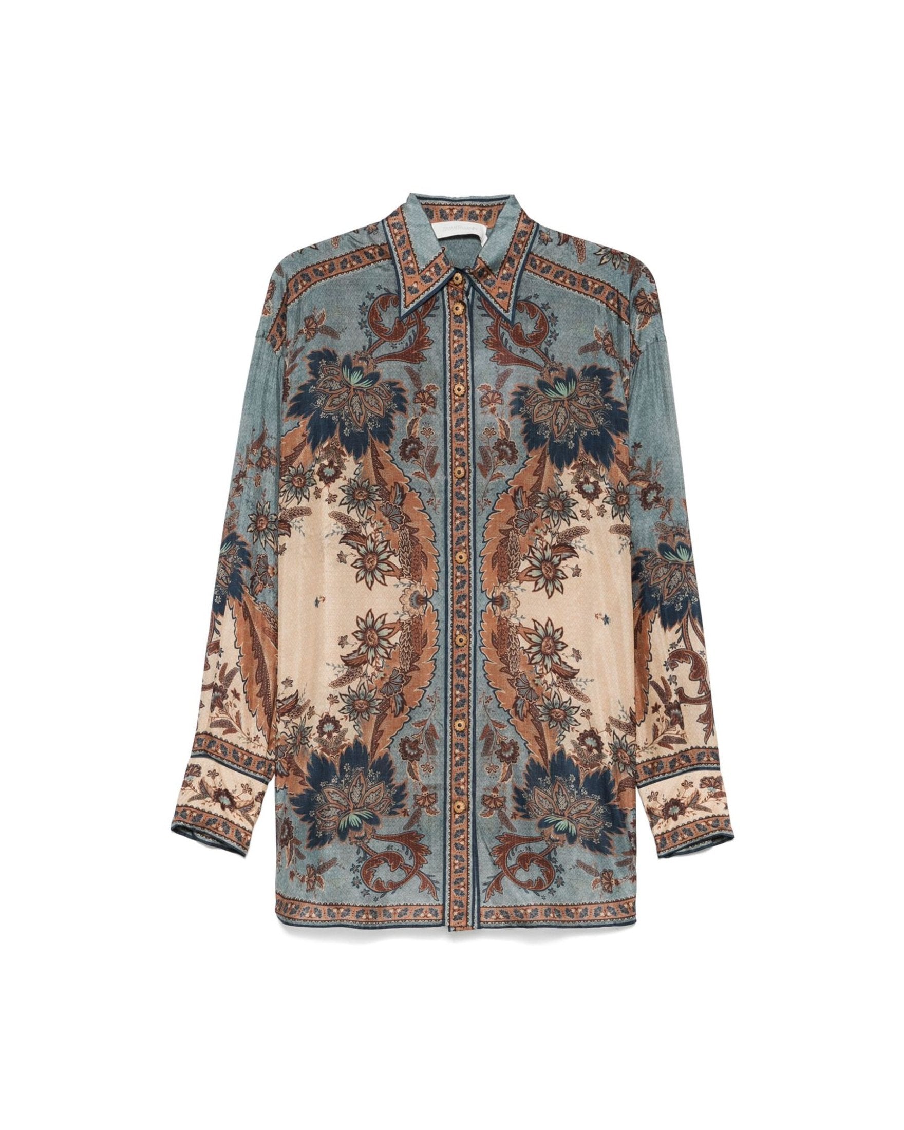 Zimmermann Blue Shirt Glam Steals
