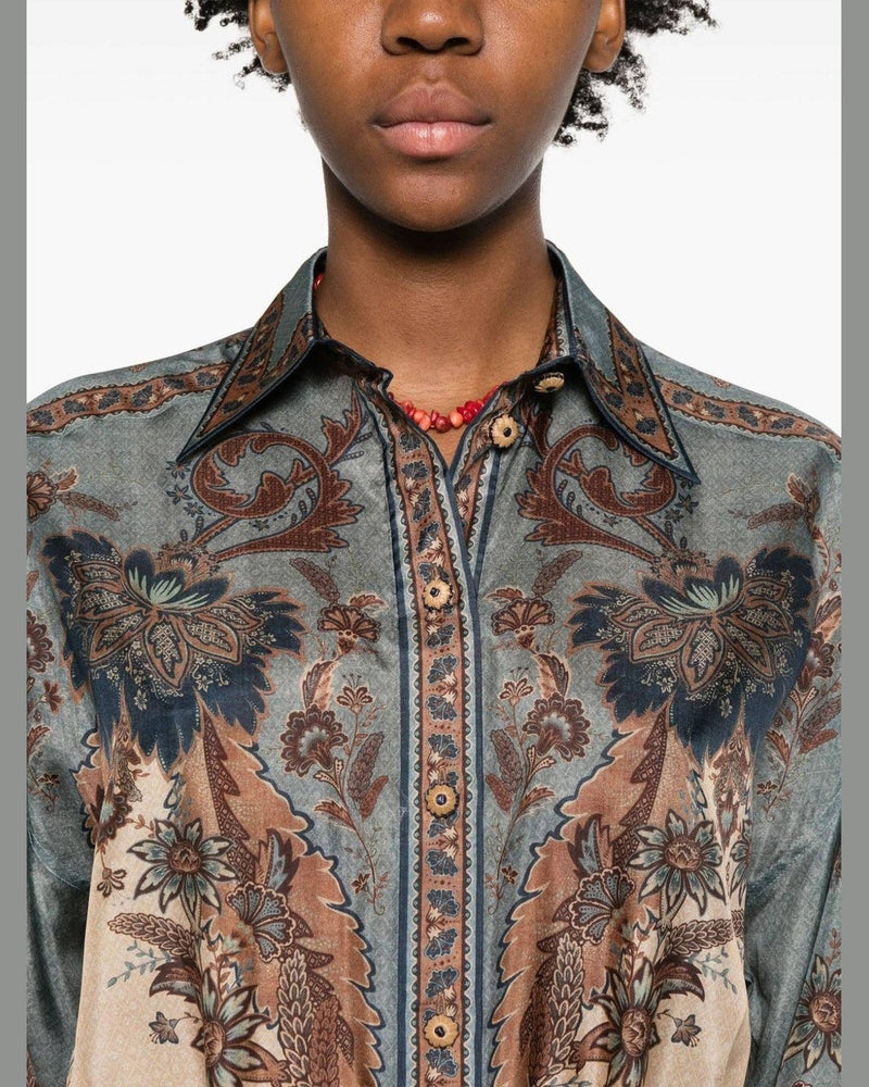 Zimmermann Blue Shirt Glam Steals