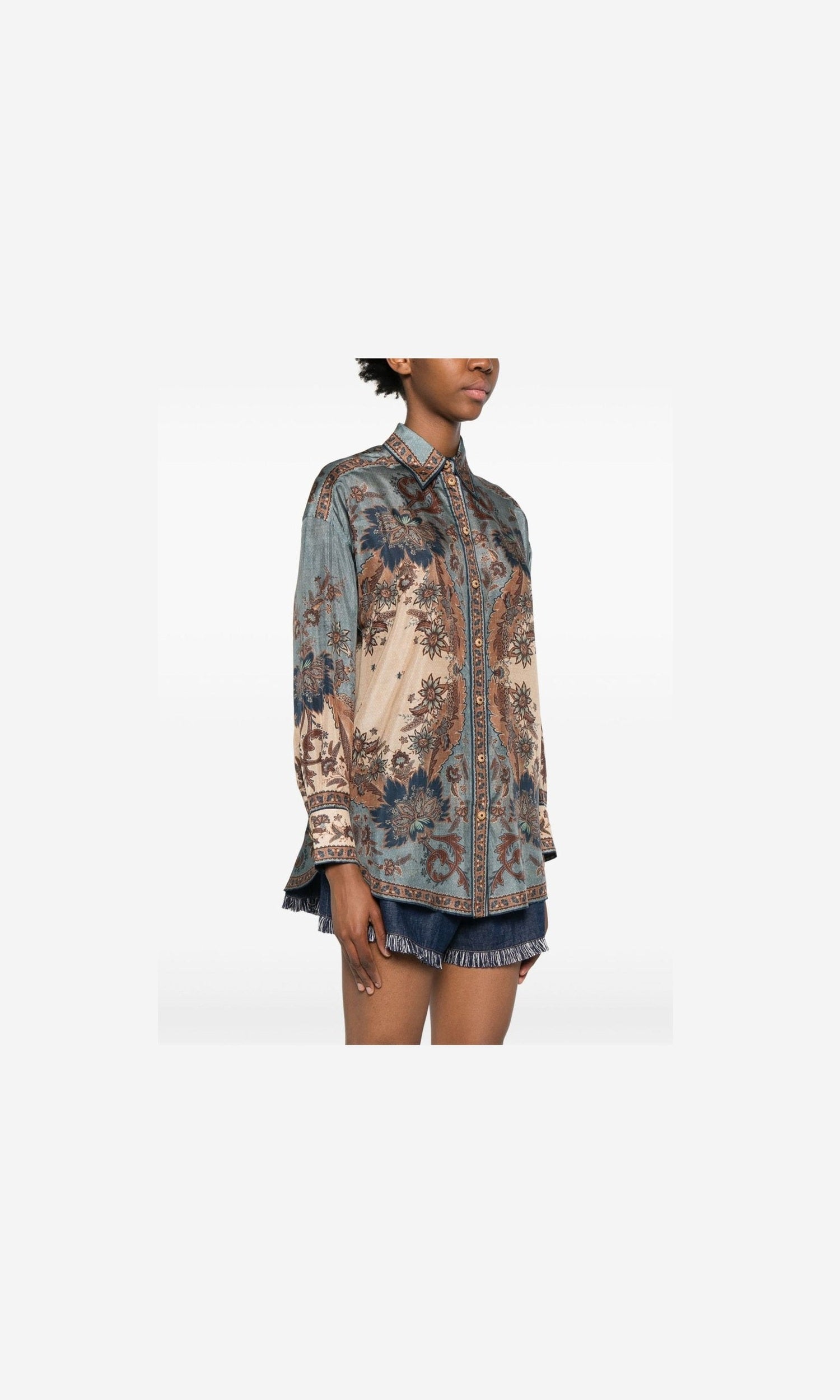 Zimmermann Blue Shirt Glam Steals