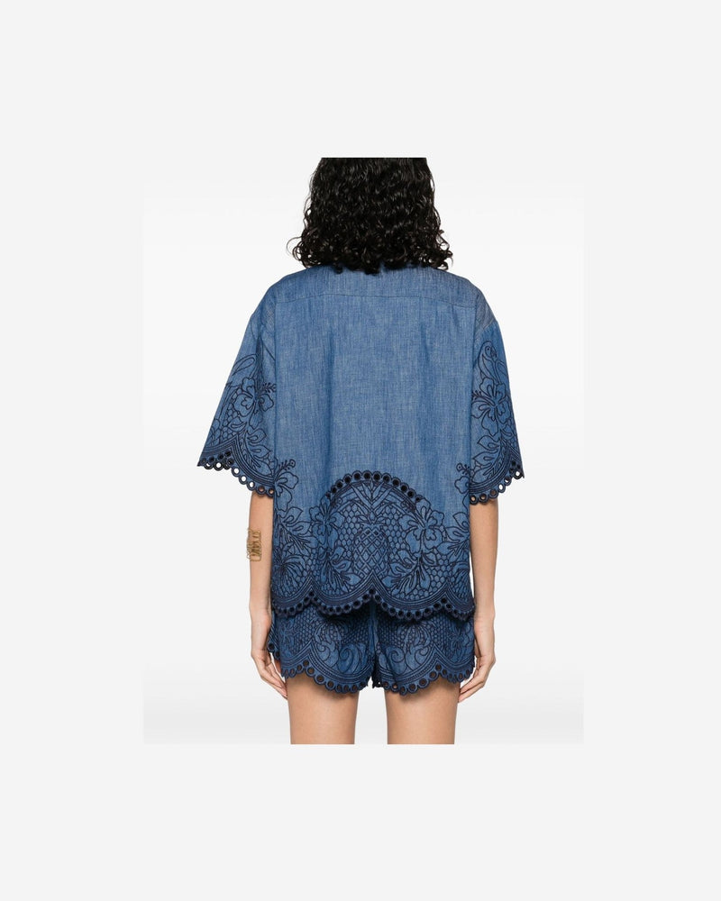 Zimmermann Blue Shirt Glam Steals
