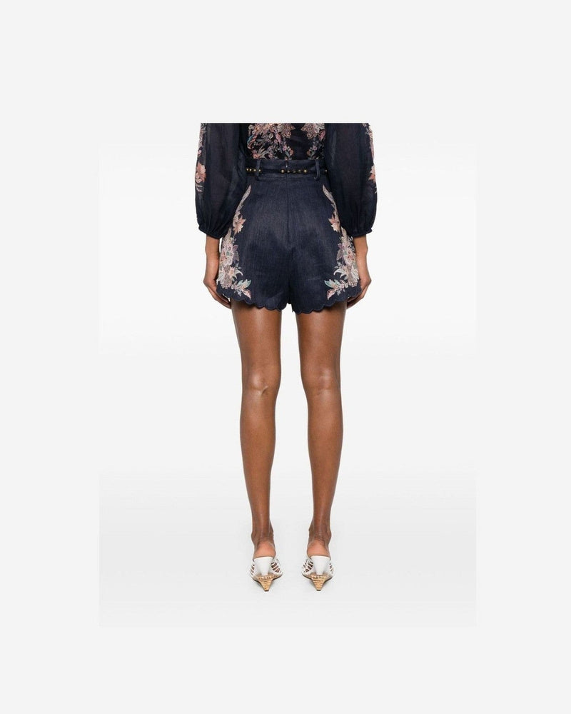 Zimmermann Blue Shorts Glam Steals