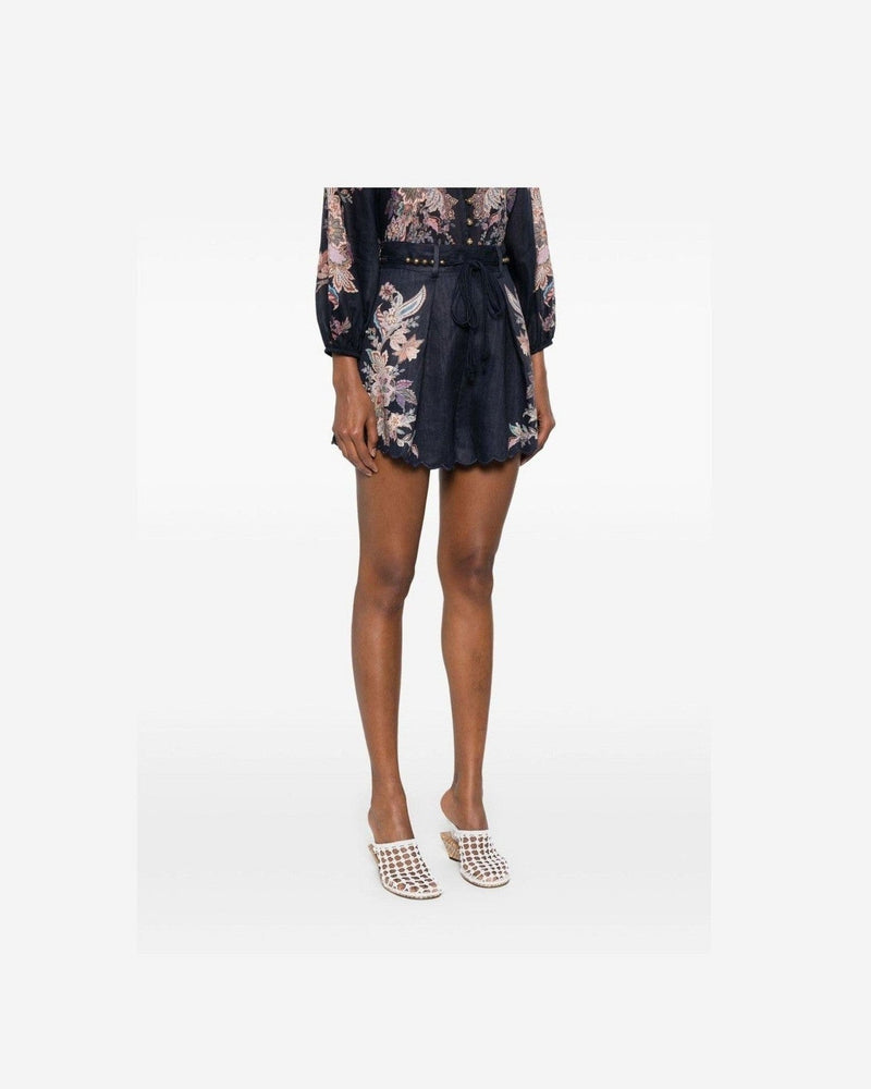 Zimmermann Blue Shorts Glam Steals