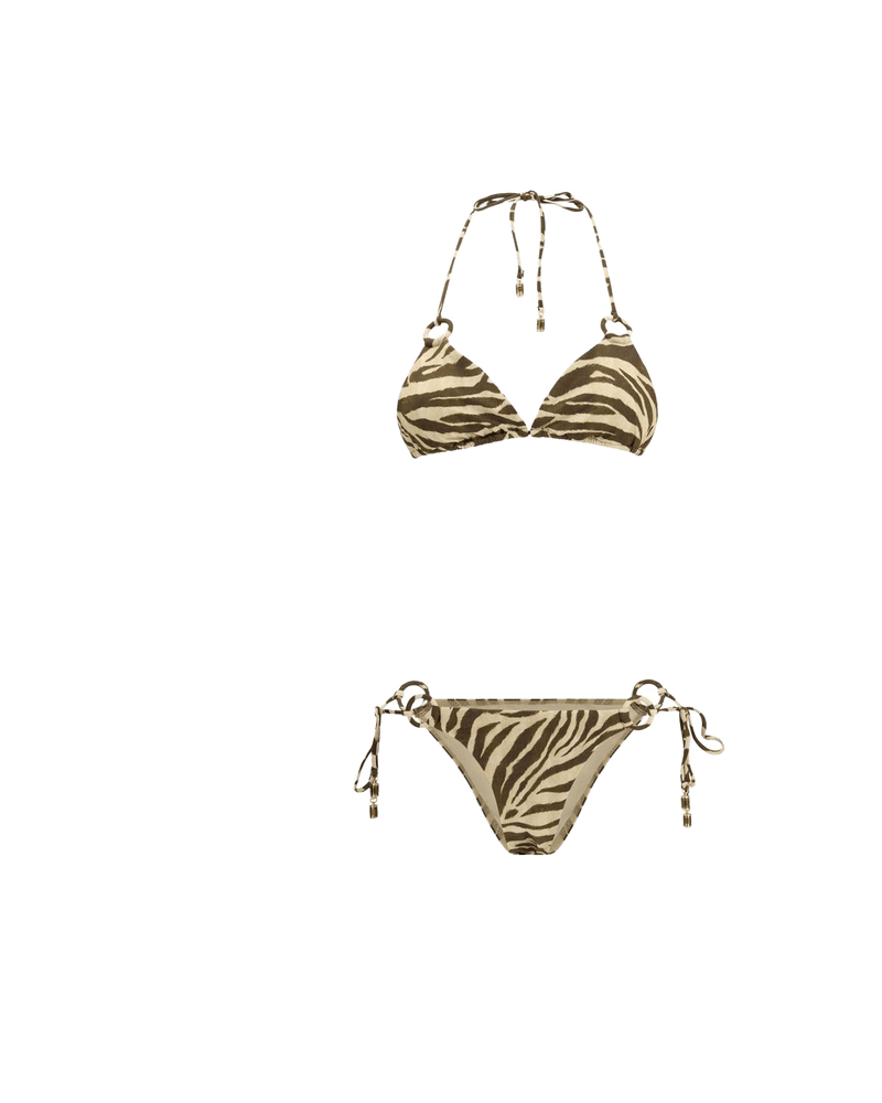 Zimmermann Brown Polyamide Bikini Glam Steals