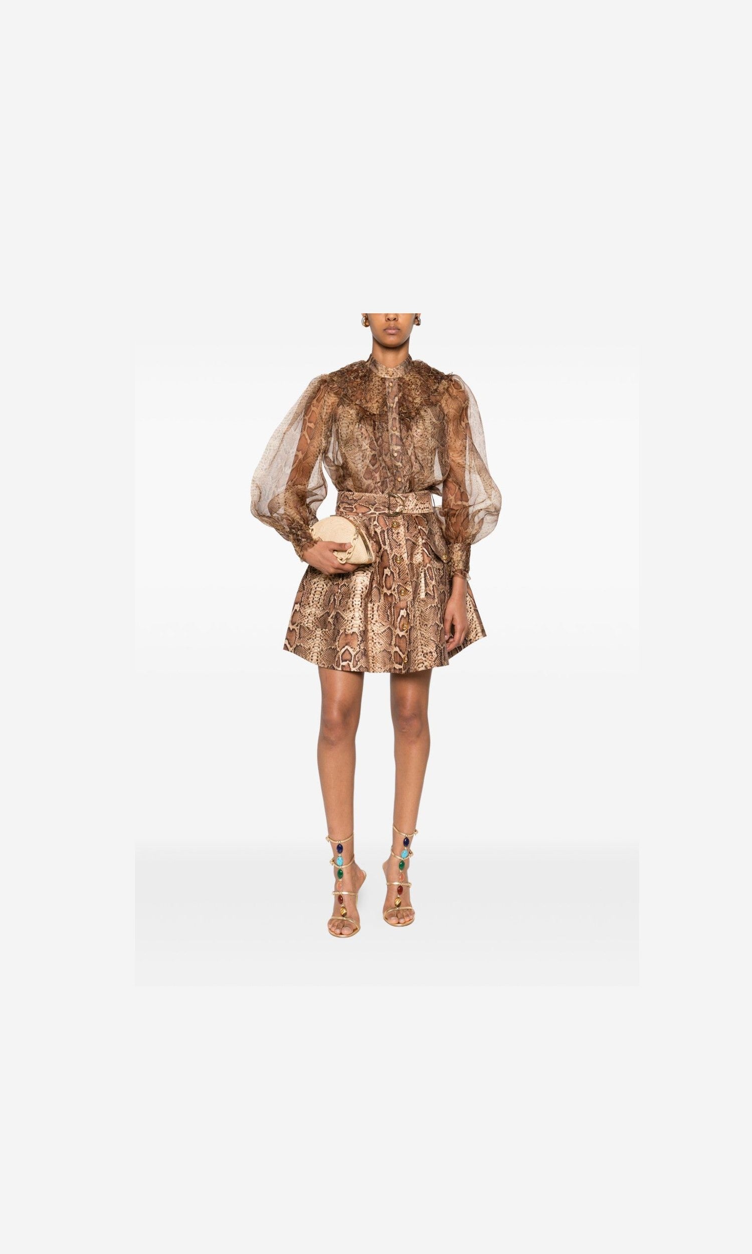 Zimmermann Brown Shirt Glam Steals