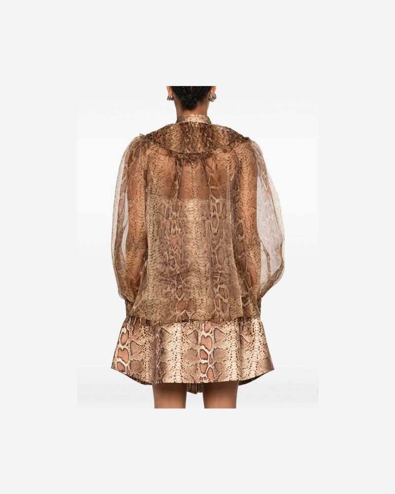 Zimmermann Brown Shirt Glam Steals