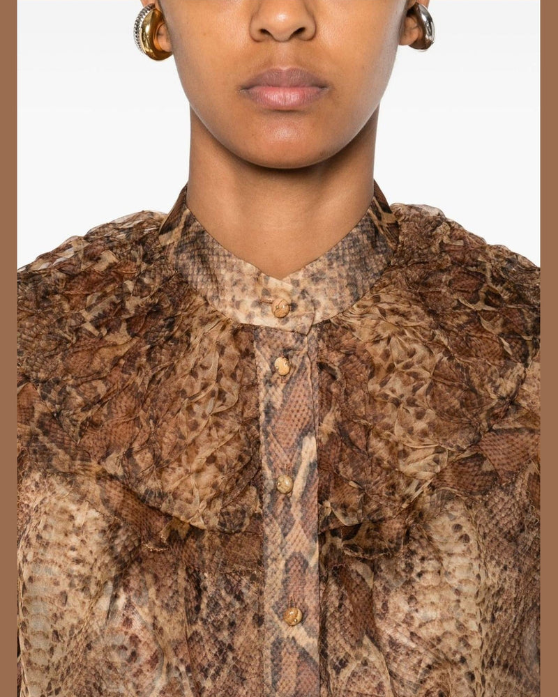 Zimmermann Brown Shirt Glam Steals