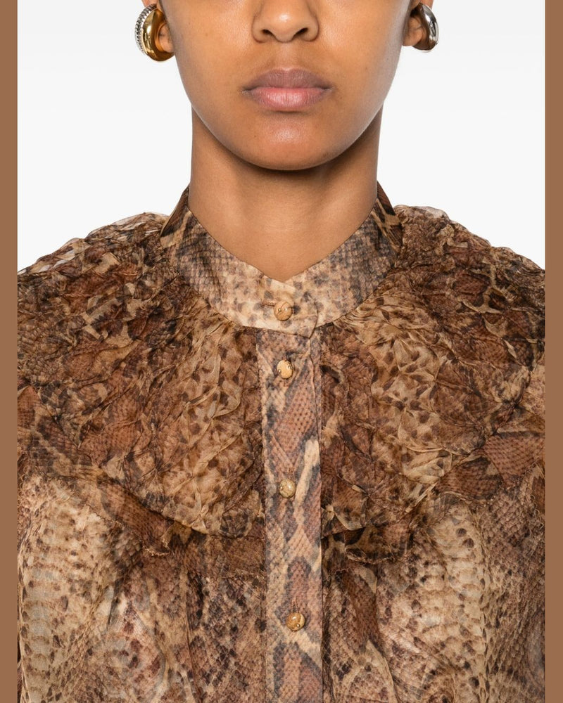 Zimmermann Brown Shirt Glam Steals