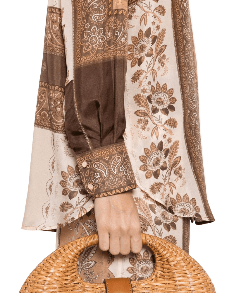 Zimmermann Shirt Brown Glam Steals