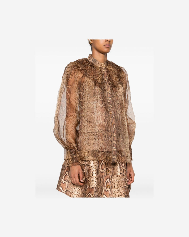 Zimmermann Brown Shirt Glam Steals