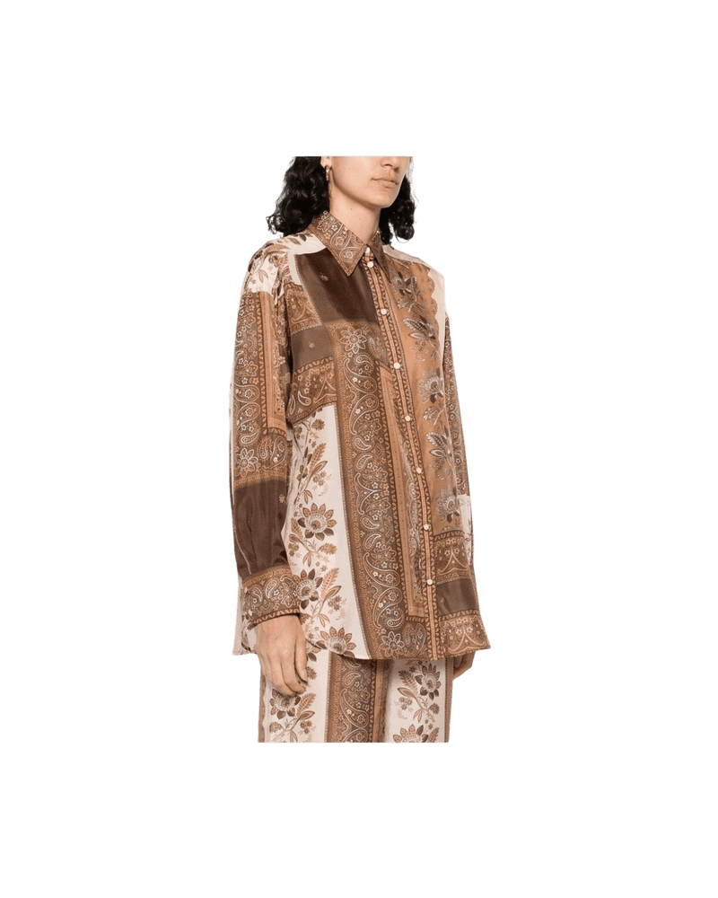 Zimmermann Shirt Brown Glam Steals
