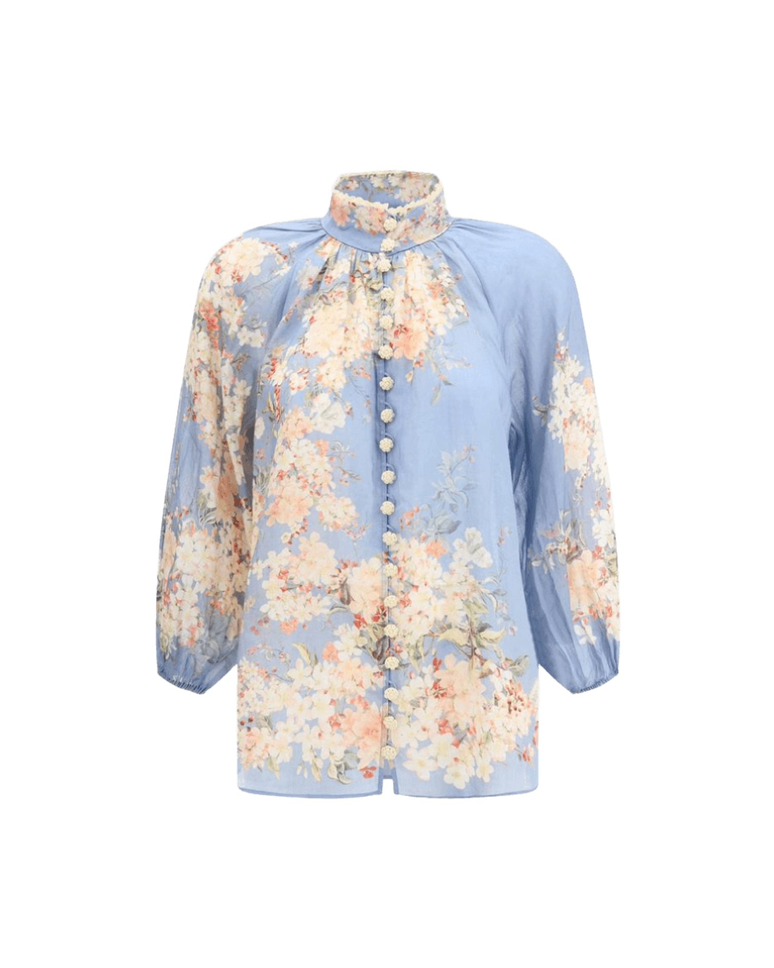 Zimmermann Cascadian Blouse With Puff Sleeves Glam Steals