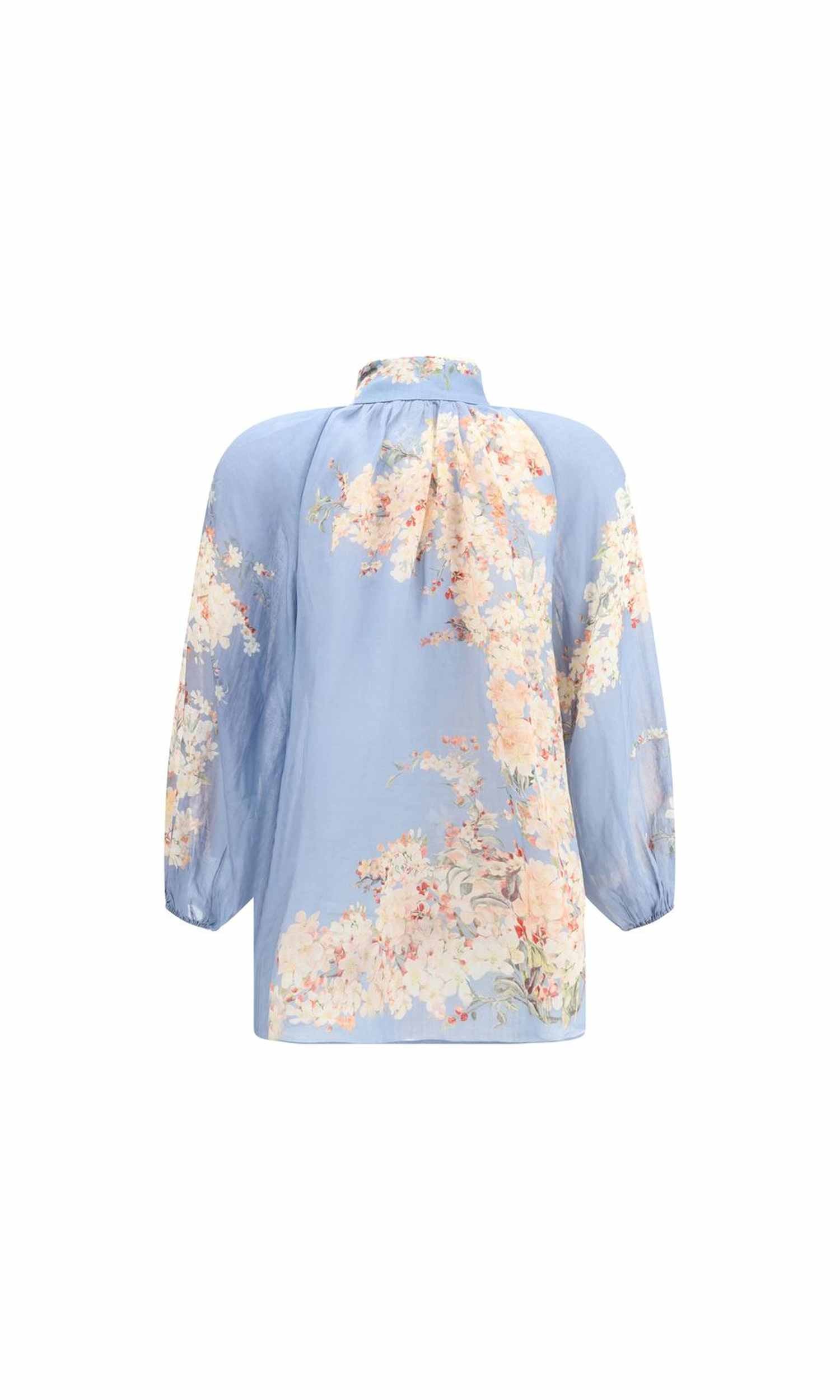 Zimmermann Cascadian Blouse With Puff Sleeves Glam Steals
