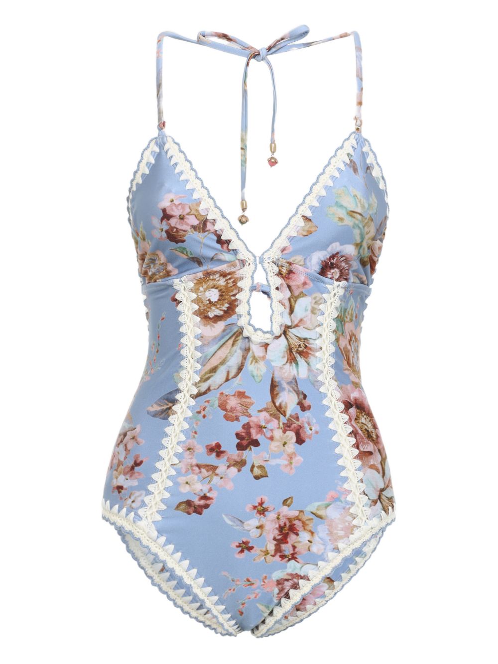 Zimmermann Clear Blue One Piece Swimsuits Glam Steals
