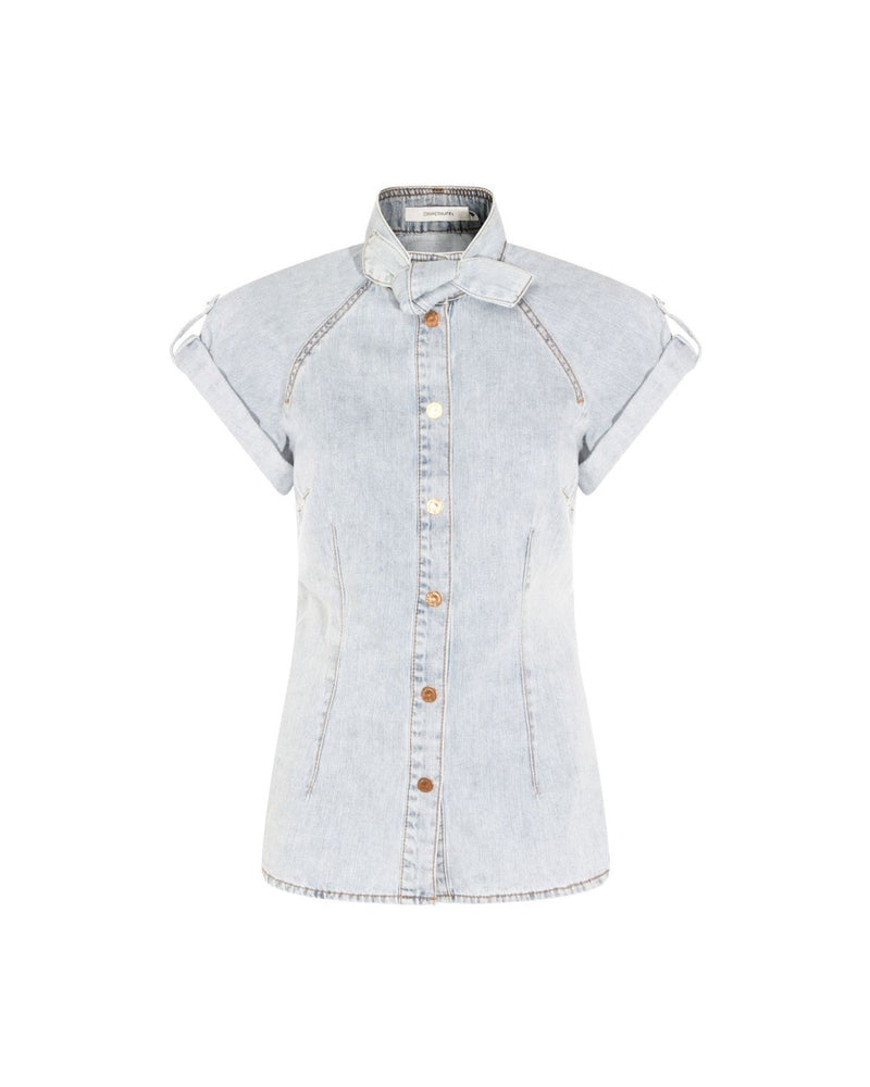 Zimmermann Clear Blue Shirt Glam Steals