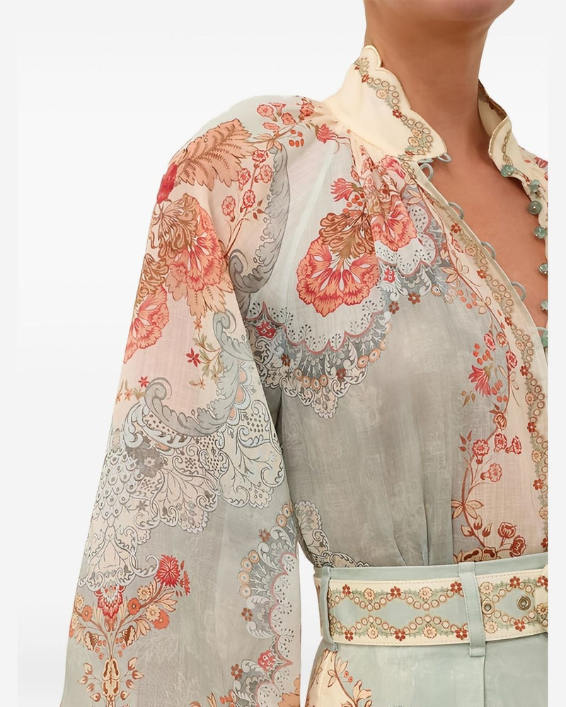 Zimmermann Clear Blue Shirt Glam Steals