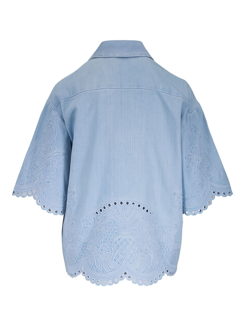 Zimmermann Clear Blue Shirt Glam Steals