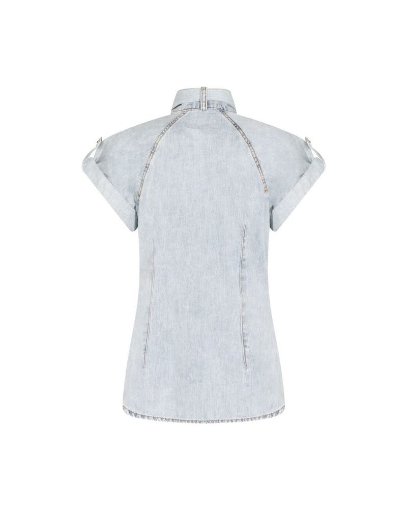 Zimmermann Clear Blue Shirt Glam Steals