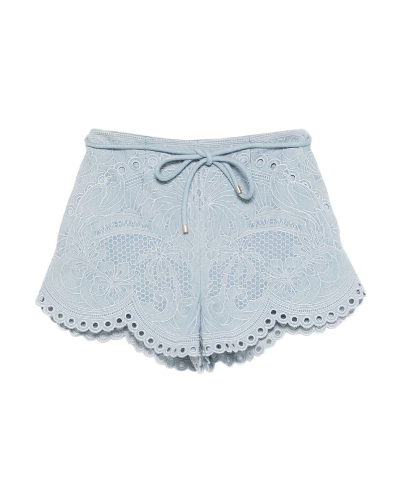 Zimmermann Clear Blue Shorts Glam Steals