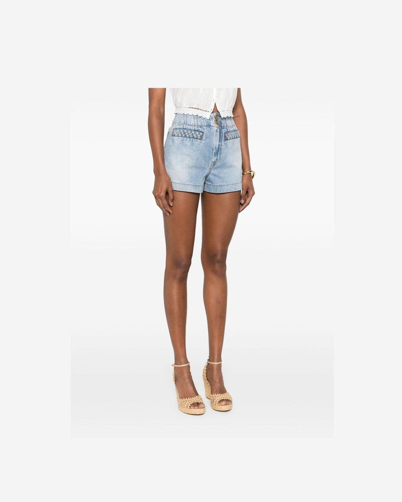 Zimmermann Clear Blue Shorts Glam Steals