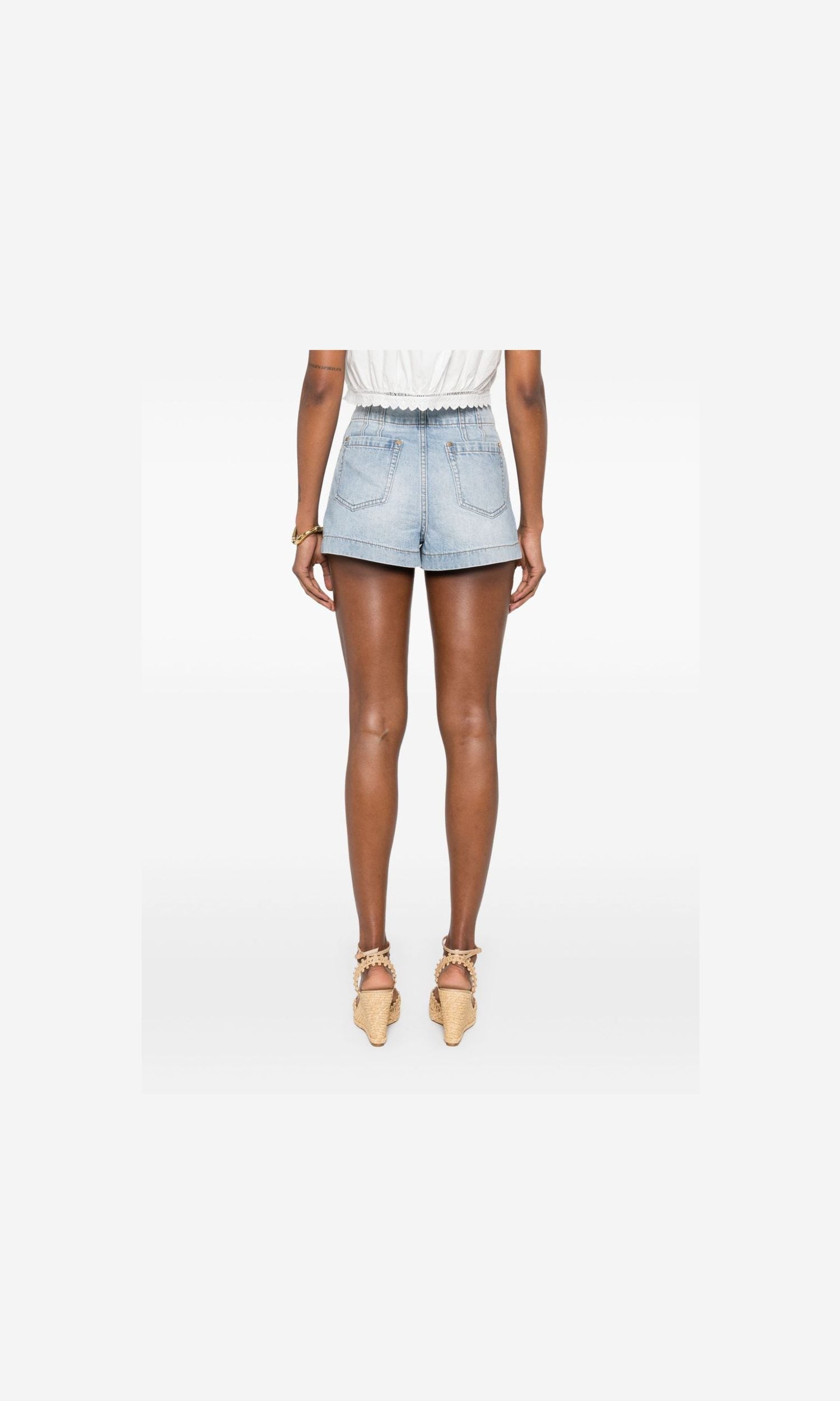 Zimmermann Clear Blue Shorts Glam Steals