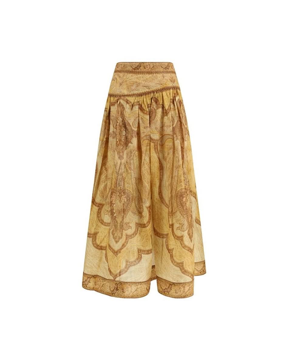 Zimmermann Cotton Long Skirt