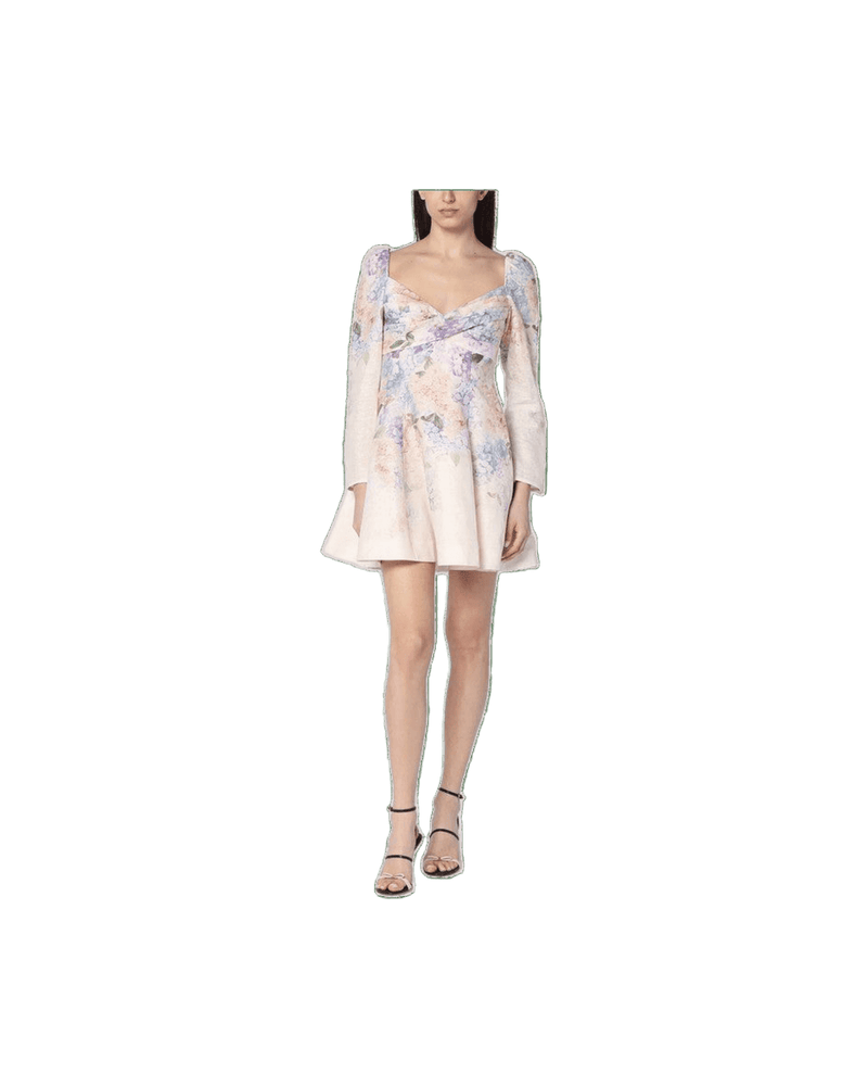 Zimmermann Dawning Mini Dress With Floral Print Glam Steals